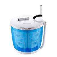 Washing Machines Camping, Portable Hand Cranked Manual Clothes Non-Electric and Spin Dryer, Counter Top Washer/Dryer for Camping, Apartments