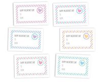 Colorful Valentine's Day Love Note Cards - Set of 48 Exchange Cards - Cute for Kids Classroom Exchanges