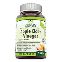 Herbal Secrets Apple Cider Vinegar 500 mg 500 Capsules (Non-GMO) *Supports Healthy Weight Management *Supports Digestive Functions *Supports Overall Health & Well-Being (500)