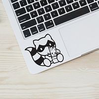 Cute Rocket Raccoon and Groot Guardians of the Galaxy Marvel Superheroes Macbook Laptop Decal Sticker