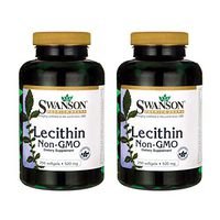 Swanson Lecithin Non-GMO 520 Milligrams 250 Sgels (2 Pack)