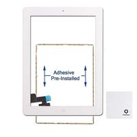 Fixcracked Touch Screen Replacement Parts Digitizer Glass Assembly for Ipad 2 (White)