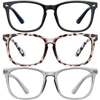Blue Light Blocking Glasses for women/men - ZZD 3Pack Computer Reading/Gaming/TV/Phones Glasses Anti Eyestrain Non Prescription