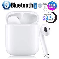 Bluetooth 5.0 Wireless Earbuds with Charging Case Waterproof TWS Stereo Headphones in-Ear Built-in Mic Headset Premium Sound with Deep Bass for Sport Earphones Headphones