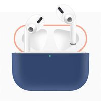 Startview Protective Cover for AirPods Pro Case,Case with Keychain for AirPods Pro Charging Case 2019 Release Shock-Absorbing Soft Slim Silicone Case Skin (B)