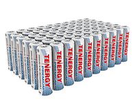 Tenergy Premium Rechargeable AA Batteries, High Capacity 2500mAh NiMH AA Battery, AA Cell Battery, 60-Pack
