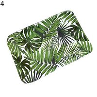 MG554zy0 40x60cm Tree Leaves Anti-Slip Floor Mat Home Bathroom Kitchen Bathroom Carpet Tree Leaves Anti-Slip Floor 4#