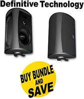 Definitive Technology AW 6500 Outdoor Speakers (Pair) - Black Bundle
