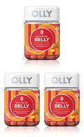 Olly Balanced Belly Gummy Supplement; Prebiotic + Probiotic; Peachy Peach; 30 count, 30 day supply (packaging may vary), 3 Pack