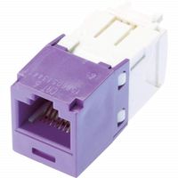 Panduit CJ688TGVL Category-6 8-Wire TG-Style Jack Module, Violet
