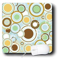 3Drose 8 X 8 X 0.25 Inches Mouse Pad Circular Fashion Retro Style (mp_53248_1)