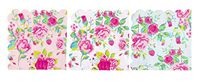 Cocktail Napkins - 150-Pack Luncheon Napkins, Disposable Paper Napkins Party Supplies, 2-Ply, Floral Design with Scalloped Edge, 3 Colors, Folded 6.2 x 6.3 Inches