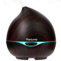 Horoma Essential Oil Diffuser Bluetooth Speaker, 300ml Ultrasonic Diffusers Cool Mist Humidifier Diffuser Music for Spa Bedroom Baby Room Office, Auto Shut-Off, 7 Color LED Lights
