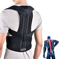 Comfort Posture Corrector Back Support Brace for Men and Women- Improve Posture and Provide Lumbar Support- Relieve Lower and Upper Back Pain (XL)