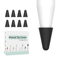 Sodoop [8-Pack Pen Nibs Cap for Apple Pencil Series1/2,Soft Silicon Replacement Stylus Cap Tip Holder Protective Nib Skin Covers Accessories for Apple iPad Air/Mini/Pro 9.7'' 10.5'' 12.9'' Pencil