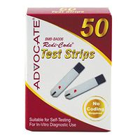 Advocate Redi-Code Plus Test Strips 50ct/bx 20 bx/inner pk 20pk/cs, Case of 400