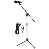PYLE PRO PMKSM20 Microphone & Tripod Stand with Extending Boom & Microphone Cable Package consumer electronics