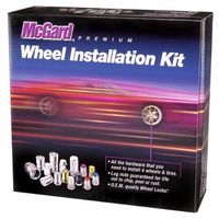 McGard 84550 Chrome (1/2-20 Thread Size) Bulge Style Cone Seat Wheel Installation Kit for 5-Lug Wheels by McGard