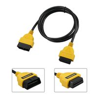 AUTOOL OBD OBD2 OBD II Extension Cable 16Pin Male to Female Diagnostic Extender Cord for Car OBD II OBD2 EUOBD HUD Head Up Display(5ft/150CM/59inch)