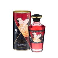 Shunga Intimate Kisses - Aphrodisiac Oil Sparkling Strawberry Wine,3.5fl.oz