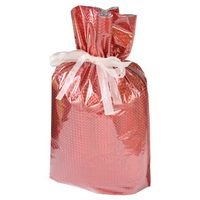Gift Mate 21081-6 6-Piece Drawstring Gift Bags, Medium, Diamond Red