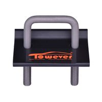 Towever 84703 Trailer Hitch Tightener, Anti-Rattle Stabilizer for 2 & 1.25 inches Hitch, Aluminum Constructed No Rattle Noise Hitch Clamp
