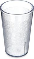 Dinex DX550607 Anti-Jam Stackable Tumblers, 9.5 oz, 4.37" Height, 2.12" Width, 2.12" Length, SAN, Clear (Pack of 72)