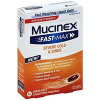 Mucinex Fast-Max Liquid Gels - Congestion & Headache 16 Ct. (Pack of 2)