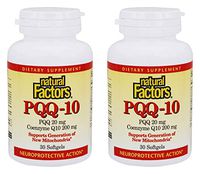 Natural Factors PQQ-10 10mg, 30 Soft Gels 2 Pack (60 Soft Gels Total)