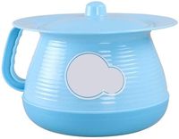 Portable Toilets Adult with Lid Bedpan Spittoon Urinal Basin Infant Child Urine Buckets Toilet Bowl Baby Plastic Potty Chamber Pots with Lid BedPans-Blue
