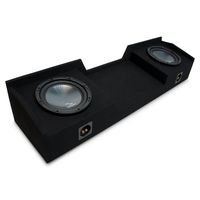 Compatible with 2004-2015 Nissan Titan King or Crew Truck Harmony R124 Dual 12 Sub Box Enclosure