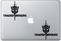 Transformers The Last Knight FlashDecals1345 Set Of Two (2x) , Decal , Sticker , Laptop , Ipad , Car , Truck