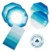 Razzle Dazzle Celebrations Coastal Seaside Ocean Theme Party Supplies 16 Guests - Large and Small Plates, Napkins