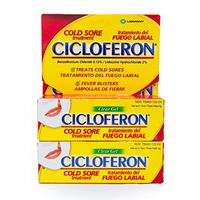 Cicloferon Gel Cold Sore Treatment (Tratamiento del Fuego Labial) 0.14 Ounces (2 Tubes)