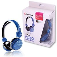 Biostar iDEQ N20 Supraural 3.5mm Stereo Headset with Mic (Blue)