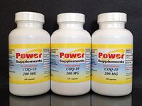 CoQ-10 Q-10 coq10 CO Q10 co-Enzyme 200mg - Various Sizes. Made in USA. (3 Bottles - 300 [3x100] Capsules)