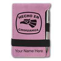 Mini Notepad, Hecho en Chihuahua, Personalized Engraving Included (Pink)