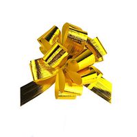 Metallic Pull Bows for Gift-Wrapping, 2-Piece (Small, Gold)