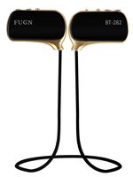 FUGN Bluetooth Wireless Headphone, HD Stereo Earphone with Built-In Microphone for Mens and Women Sport GYM Headset Best Gift for Smartphone iPhone iPad - Black