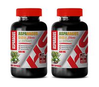 Diuretic Blood Pressure - Asparagus 600 Mg Young Shoots 4:1 Extract - antioxidant Supplement Capsules - 2 Bottles 200 Capsules