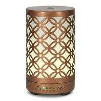 Essential Oil Diffuser Humidifiers for Bedroom Kids Diffusers for Essential Oils Aromatherapy Diffuser Type: Metal Diffuser, Ultrasonic Cool Mist Humidifier with 7 Color Led Night Light, Auto Shut-off