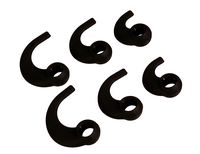 Far End Gear BudLoks Earphone Sport Grips for in-Ear and Ear Canal Earbuds, Black