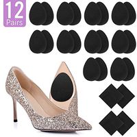 12 Pairs Non-Slip Shoe Pads Adhesive Anti-Slip Stick Pad for Shoes High Heels, Hommie Upgraded DIY Skid-Proof Sole Protector Replacement