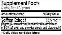 Saffron Extract 88.5mg * 180 Capsules 100% Natural - by EarhNaturalSupplements