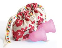 Sckooncup Beginner Choice - Pack of 2 Cups Size 2 - Menstrual Cup - Special Offer – Medical Grade Silicone – USA Made - FDA Approved - Organic Cotton Pouch – for All Ages – Hope Size 2 Pack