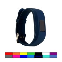 Dunfire Replacement Wristbands and Clip Cases for Garmin Vivofit 3 and Vivofit JR, Large Size and Small Size Bands, One Size Clip Case (1PC - Cruise Navy, Small for Kids)