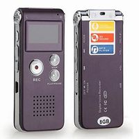 Goodaa Multifunctional Rechargeable 4GB 325HR Digital Audio Voice Recorder Dictaphone MP3 Player