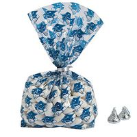 Fun Express - Blue Graduation Cello Bags for Graduation - Party Supplies - Bags - Cellophane Bags - Graduation - 12 Pieces