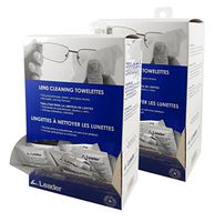Leader Lens Cleaning Towelette Dispenser, 100/Box (100 Count) (2 Pack)