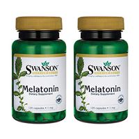 Swanson Melatonin 1 Milligrams 120 Capsules (2 Pack)